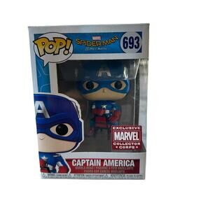 Funko Pop!  Captain America Spider-Man Marvel #693 Marvel Collector Corps